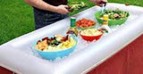 Napihljiv pladenj za hlajenje in postrežbo živil