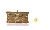 Zlata clutch torbica in prstan
